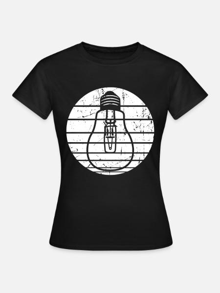 Lampe - Frauen T-Shirt - Schwarz