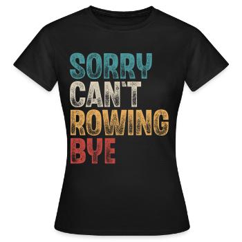 Rudern Ruderer Ruderboot - Frauen T-Shirt - Schwarz - Vorne - AI Model Female 172 dark (172cm)