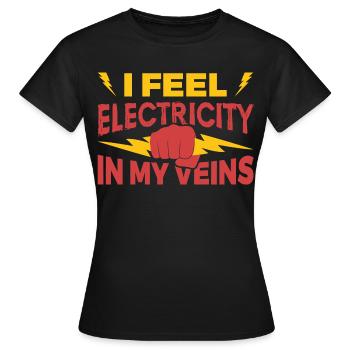 Electrical engineering - Women's T-Shirt - black - Front - AI Model Female 172 dark (172cm)