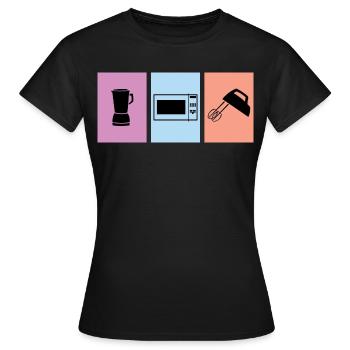 Cuire - T-shirt Femme - noir - Devant - AI Model Female 172 dark (172cm)