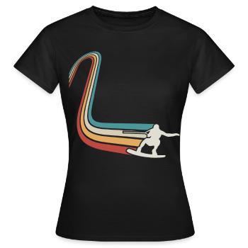 Wakeskate Wakeskating Wakeskater Wakeboard - T-shirt Femme - noir - Devant - AI Model Female 172 dark (172cm)