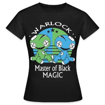 Warlock, poupée vaudou - T-shirt Femme - noir - Devant - AI Model Female 172 dark (172cm)