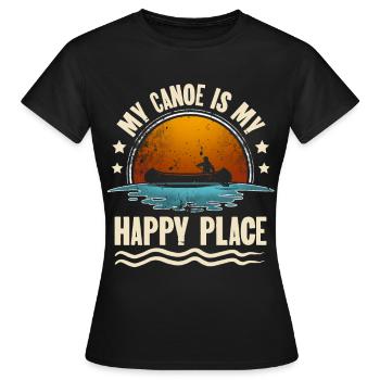 Canoë Canoë Canoë - T-shirt Femme - noir - Devant - AI Model Female 172 dark (172cm)