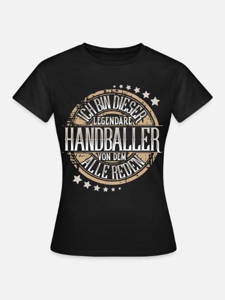 Handballer Handball - Frauen T-Shirt - Schwarz