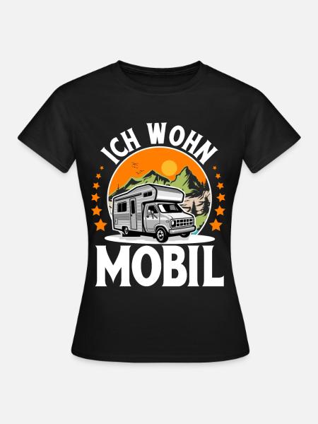 Camping Camper Campen - Frauen T-Shirt - Schwarz