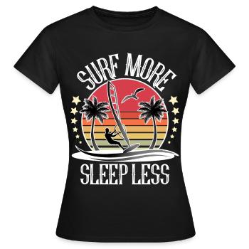 Windsurfen Windsurfer Windsurf - Frauen T-Shirt - Schwarz - Vorne - AI Model Female 172 dark (172cm)