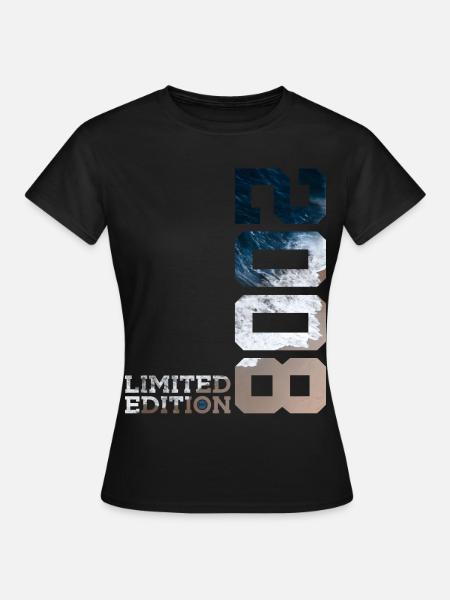 18. GEBURTSTAG LIMITED EDITION 2008 - Frauen T-Shirt - Schwarz