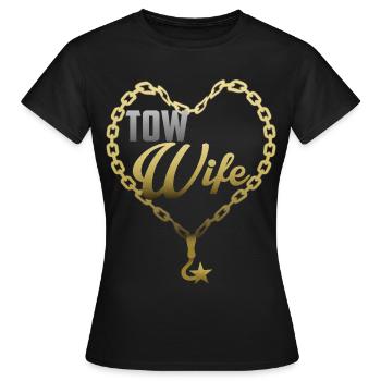 Abschleppwagen Fahrerin - Frauen T-Shirt - Schwarz - Vorne - AI Model Female 172 dark (172cm)