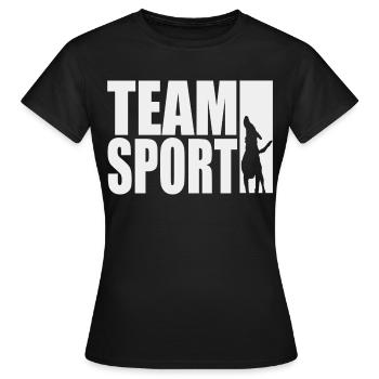 TeamSport Motif Dog Sport IGP Shirt - Women's T-Shirt - black - Front - AI Model Female 172 dark (172cm)