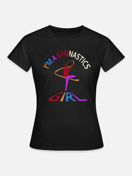 Ich bin ein Gymnastikmädchen - Frauen T-Shirt - Schwarz