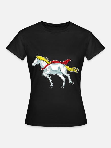 Pferd Pferderennen - Frauen T-Shirt - Schwarz