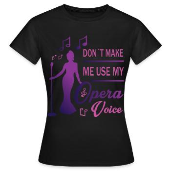 Loud voice - Women's T-Shirt - black - Front - AI Model Female 172 dark (172cm)