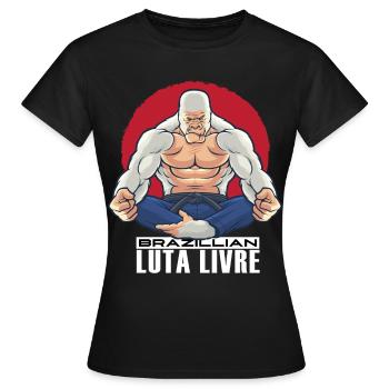 Luta Livre Brésilien - T-shirt Femme - noir - Devant - AI Model Female 172 dark (172cm)