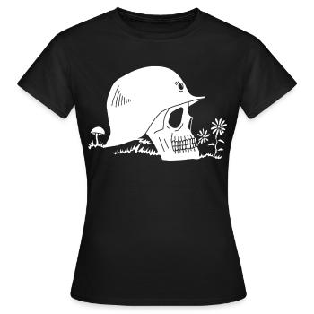 Ex-Soldat - Frauen T-Shirt - Schwarz - Vorne - AI Model Female 172 dark (172cm)