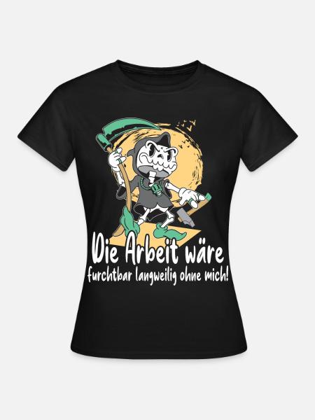 Sensenmann mit Werkzeug - Frauen T-Shirt - Schwarz