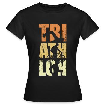 Lustiges Triathlon Event - Frauen T-Shirt - Schwarz - Vorne - AI Model Female 172 dark (172cm)