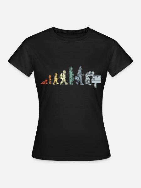Pool Evolution - Frauen T-Shirt - Schwarz