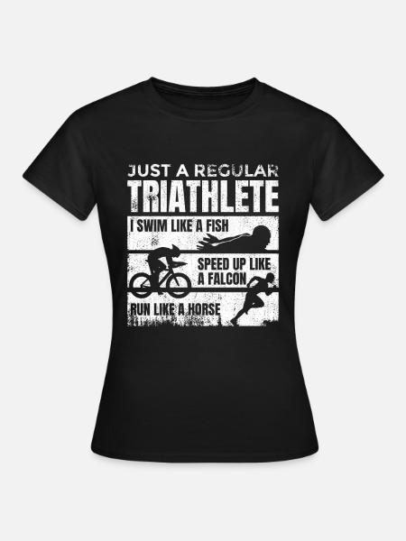 Mittelmäßiger Triathlet - Frauen T-Shirt - Schwarz