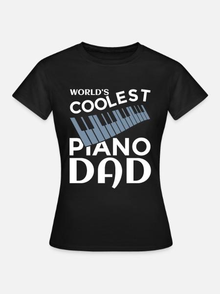 Pianist Papa - Frauen T-Shirt - Schwarz
