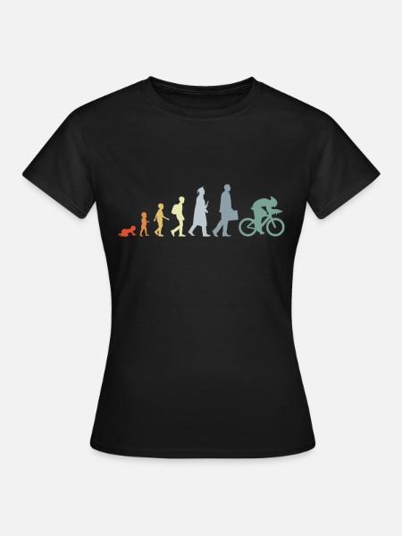 Radfahrer Lebenszyklus - Frauen T-Shirt - Schwarz