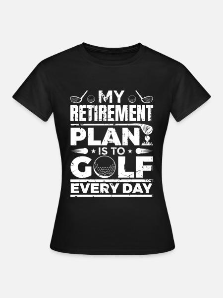 Ruhestand für Golfer - Frauen T-Shirt - Schwarz