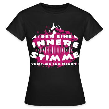 Innere Stimme - Frauen T-Shirt - Schwarz - Vorne - AI Model Female 172 dark (172cm)
