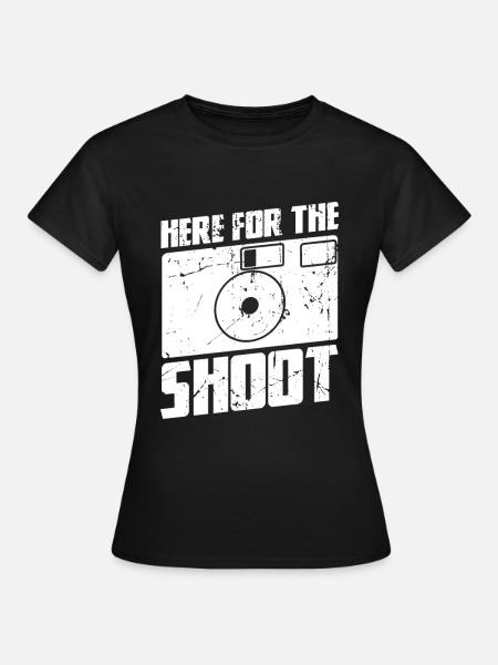 Fotografie Witz - Frauen T-Shirt - Schwarz