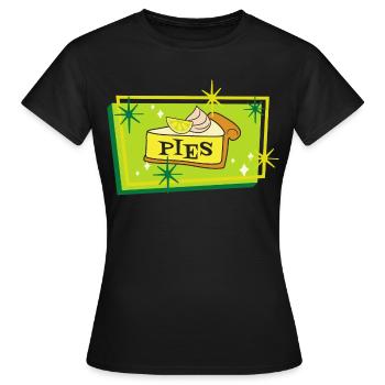 Käsekuchen Liebhaber - Frauen T-Shirt - Schwarz - Vorne - AI Model Female 172 dark (172cm)