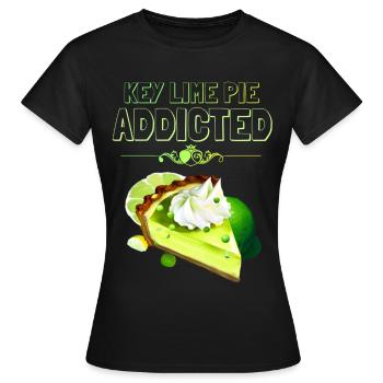 Accro au gâteau au citron vert - T-shirt Femme - noir - Devant - AI Model Female 172 dark (172cm)