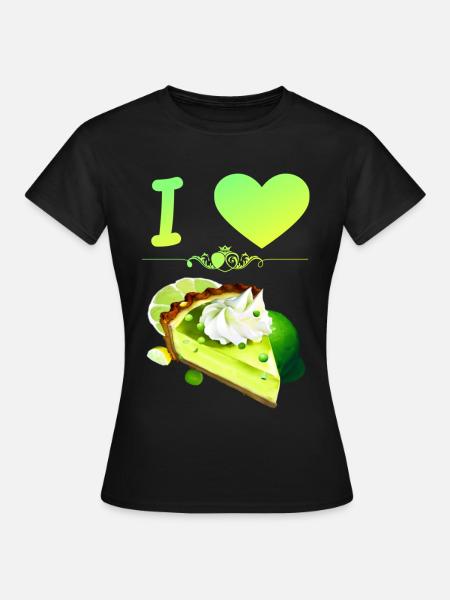 I Love Key Lime Pie - Frauen T-Shirt - Schwarz
