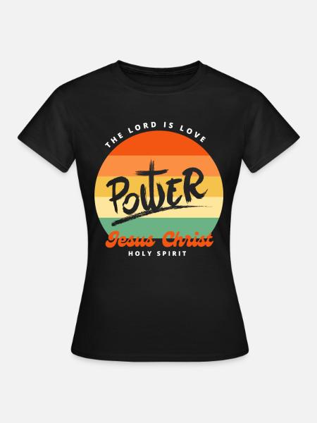Christliche Sprüche Christus - Frauen T-Shirt - Schwarz