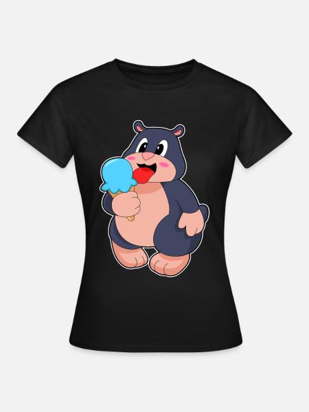 Maulwurf Waffeleis - Frauen T-Shirt - Schwarz