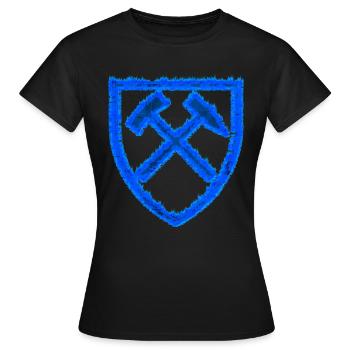 Extraction de marteaux et de maillets Cadeau de charbon Schalke - T-shirt Femme - noir - Devant - AI Model Female 172 dark (172cm)