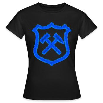 Extraction de marteaux et de maillets Cadeau de charbon Schalke - T-shirt Femme - noir - Devant - AI Model Female 172 dark (172cm)