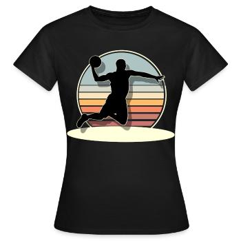 Basketball Basketballer - Frauen T-Shirt - Schwarz - Vorne - AI Model Female 172 dark (172cm)