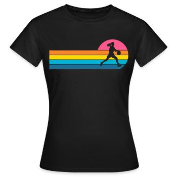 Basketball féminin Basketball féminin - T-shirt Femme - noir - Devant - AI Model Female 172 dark (172cm)