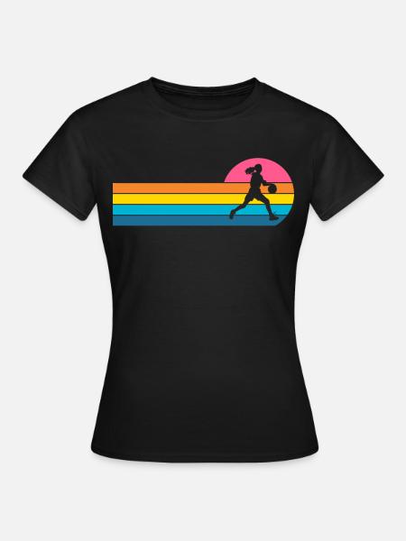 Basketball Basketballerin Frauen Basketball - Dame-T-shirt - sort