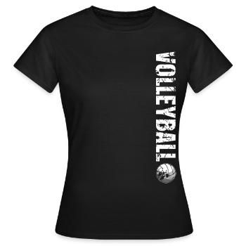 Volleyball - Frauen T-Shirt - Schwarz - Vorne - AI Model Female 172 dark (172cm)