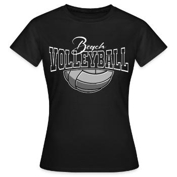 Beach-volley - T-shirt Femme - noir - Devant - AI Model Female 172 dark (172cm)