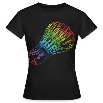 Federball - Frauen T-Shirt - Schwarz - Vorne - AI Model Female 172 dark (172cm)