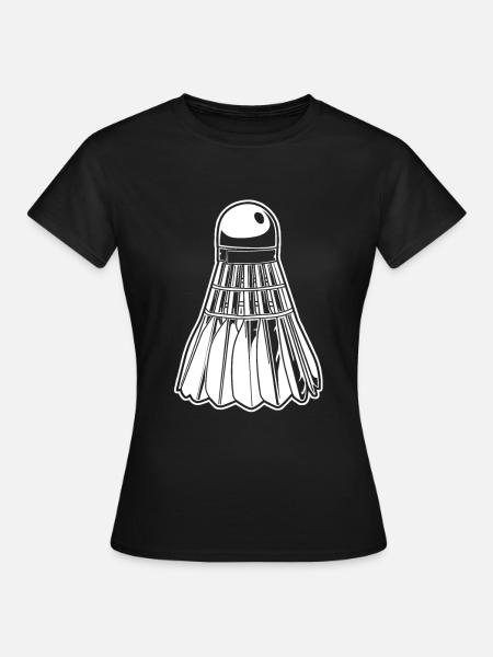 Badminton Federball - Frauen T-Shirt - Schwarz