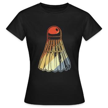 Badminton Birdie - Women's T-Shirt - black - Front - AI Model Female 172 dark (172cm)