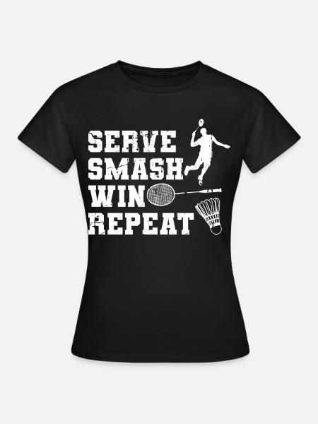 Zeitplan für Badmintonspieler - Frauen T-Shirt - Schwarz