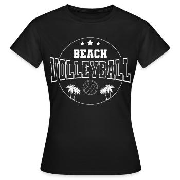 Beach-volley - T-shirt Femme - noir - Devant - AI Model Female 172 dark (172cm)