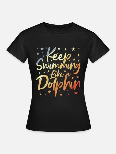 Schwimmer Witz - Frauen T-Shirt - Schwarz