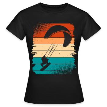 Kitesurfer Kitesurf Kitesurf - T-shirt Femme - noir - Devant - AI Model Female 172 dark (172cm)