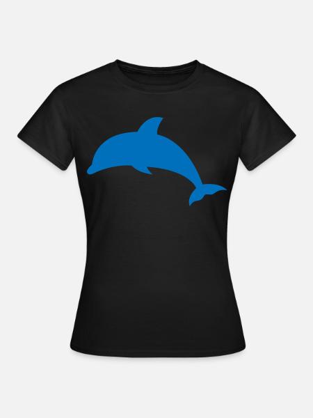 Delfin - Frauen T-Shirt - Schwarz