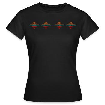Wild Tribe Apparel - Frauen T-Shirt - Schwarz - Vorne - AI Model Female 172 dark (172cm)