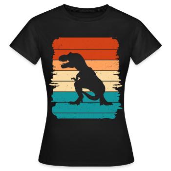 T-Rex - Women's T-Shirt - black - Front - AI Model Female 172 dark (172cm)