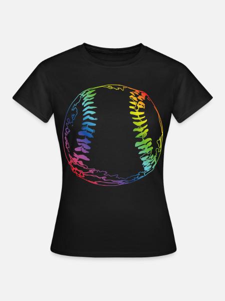 Baseball Skizze - Frauen T-Shirt - Schwarz